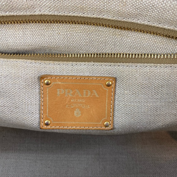 Prada Canapa Righe Stripped tote - Picture 13 of 13